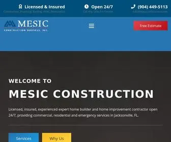 Mesicconstruction.com(Mesic Construction) Screenshot