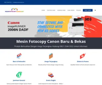 Mesinfotocopycanon.net(Mesin Fotocopy Canon by PT) Screenshot