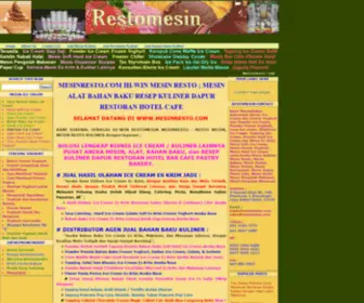 Mesinresto.com(Resto Mesin Resto Alat Bahan Baku Kuliner Restoran Dapur Mesinresto Restomesin Hi) Screenshot