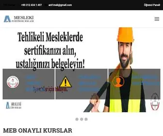 Meslekikurslar.com(Ankara Mesleki Eğitim Kursları) Screenshot