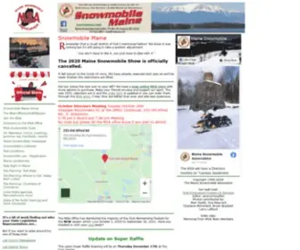 Mesnow.com(Snowmobile Maine) Screenshot