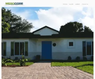 Mesocore.com(Mesocore Solar Homes) Screenshot