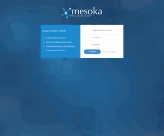 Mesoka.com(The campaign manager) Screenshot