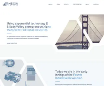 Mesoncapital.com(Transforming Traditional Industries) Screenshot