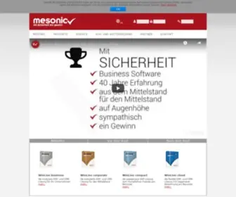 Mesonic.com(KaufmÃ¤nnische Software) Screenshot