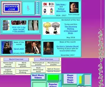 Mesosyn.com(Educational introduction to mental exercise) Screenshot