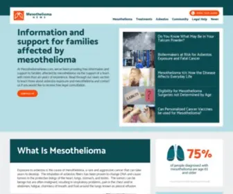 Mesotheliomanews.com(Mesothelioma News) Screenshot