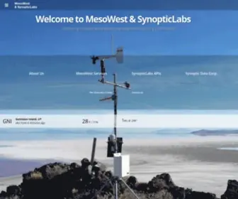 Mesowest.org(Welcome) Screenshot