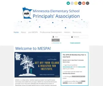 Mespa.net(Minnesota Elementary School Principals' Association) Screenshot