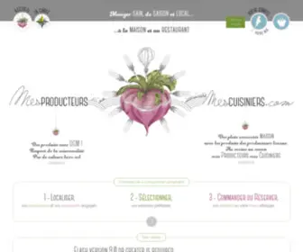 Mesproducteursmescuisiniers.com(Mes Producteurs mes Cuisiniers) Screenshot