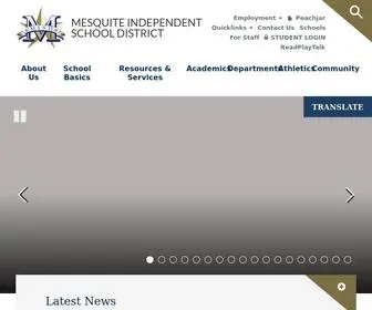 Mesquiteisd.org(Mesquite ISD) Screenshot