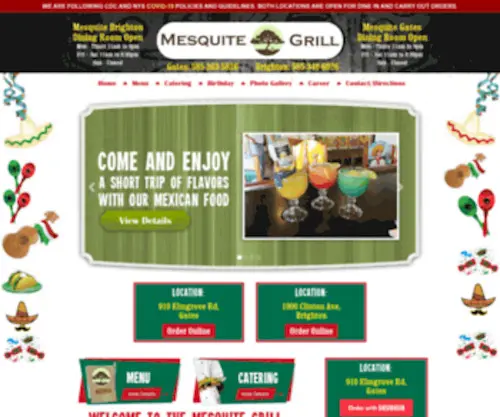 Mesquitemexgrill.com(Mesquite Grill) Screenshot