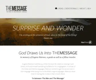 Messagebible.com(The Message The Bible in Contemporary Language) Screenshot