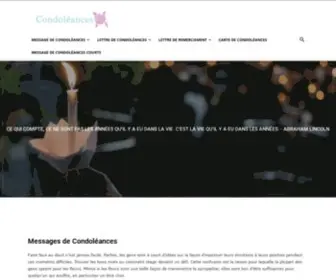 Messagedecondoleances.com(Condoléances) Screenshot