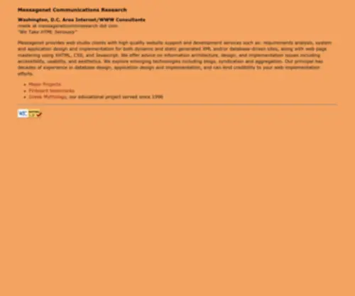 Messagenetcommresearch.com(Messagenet Communications Research) Screenshot