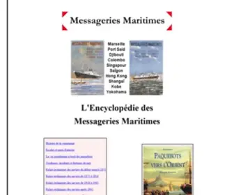 Messageries-Maritimes.org(Messageries Maritimes) Screenshot