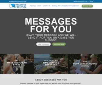 Messagesforyou.co.uk(Messages after you've gone) Screenshot