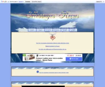Messagesrecus.com(Portail : Lieu de spiritualité et de convivialité) Screenshot