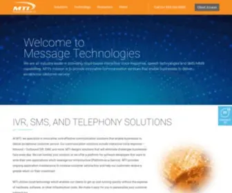 Messagetech.com(Interactive Voice Response) Screenshot
