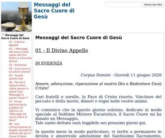 Messaggidelsacrocuore.it(Messaggi) Screenshot