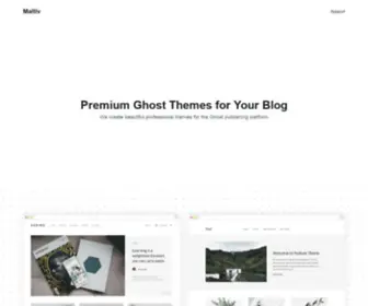 Messaworks.com(Premium Ghost Themes by Maltiv) Screenshot