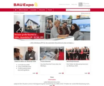 Messe-Bauexpo.de(BAUExpo) Screenshot