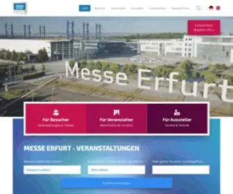 Messe-Erfurt.de(Messe Erfurt) Screenshot