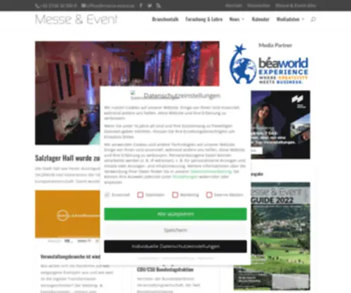 Messe-Event.at(Messe & Event Magazin) Screenshot