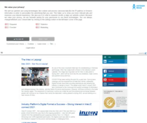 Messe-Intec.com(The Intec) Screenshot