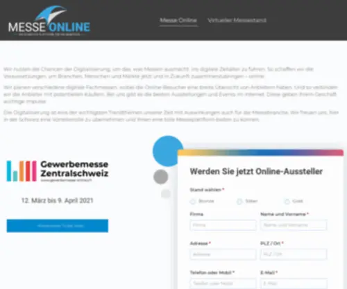 Messe-Online.ch(Messe Online) Screenshot