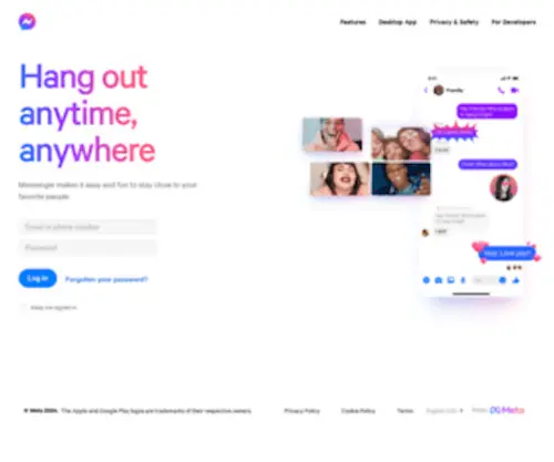 Messenger.com(Instantly reach the people in your life—for free. Messenger) Screenshot
