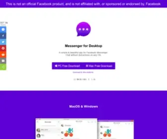 Messengerfordesktop.com(Messenger for Desktop) Screenshot