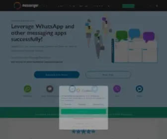 Messengerpeople.com(Your Experts for Professional Messenger Communication) Screenshot