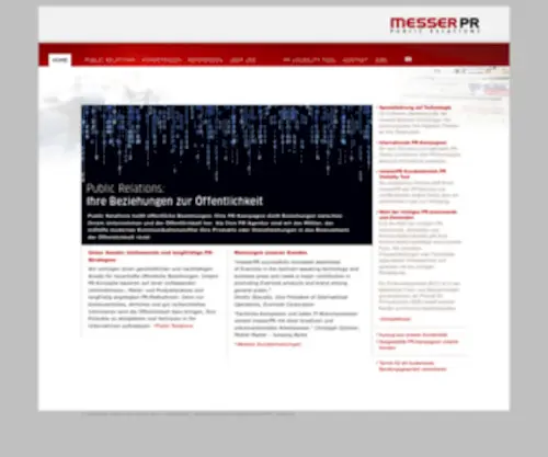 Messerpr.com(Public Relations) Screenshot