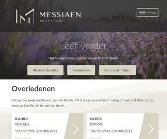 Messiaen.be(Begrafenissen Messiaen) Screenshot