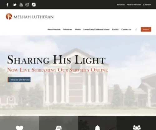 Messiahlutheran.com(Messiah Lutheran Church) Screenshot