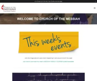 Messiahumc.net(Church of the Messiah) Screenshot