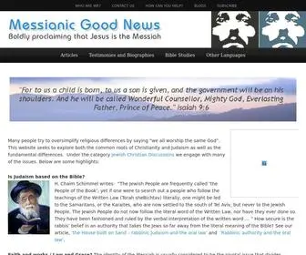 MessianicGoodnews.org(Boldly proclaiming that Jesus) Screenshot