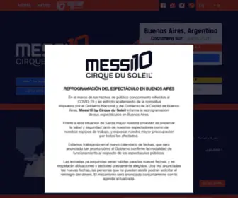 Messicirque.com(MESSI10 Cirque du Soleil) Screenshot