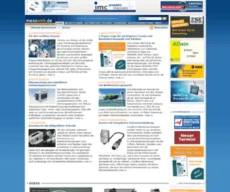 Messweb.de(Das Netzwerk für professionelle Messtechnik und Sensorik) Screenshot