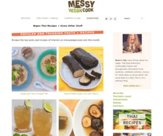 Messyvegetariancook.com(Vegan Thai recipes) Screenshot