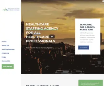 Mestaffingusa.com(Healthcare Agency for Rapid Response Deployments) Screenshot