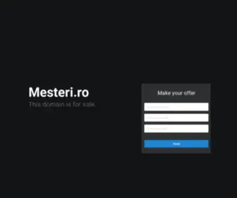 Mesteri.ro(Mesteri) Screenshot