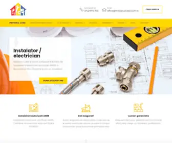 Mesterulcasei.com.ro(Echipe de instalatori si electricieni autorizati ANRE in Bucuresti si Ilfov) Screenshot
