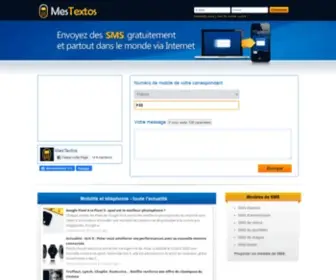 Mestextos.com(Envoyez des SMS gratuits et partout dans le monde) Screenshot