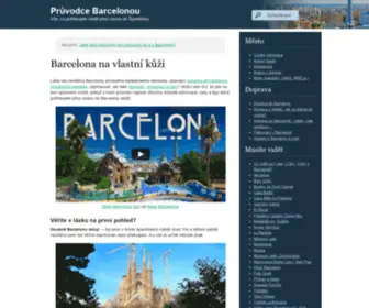 Mesto-Barcelona.cz(Průvodce městem Barcelona) Screenshot