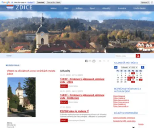 Mesto-Zdice.cz(Město Zdice) Screenshot