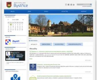 Mestobystrice.cz(Město Bystřice) Screenshot