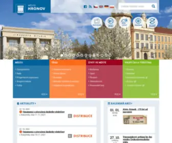 Mestohronov.cz(Město Hronov) Screenshot