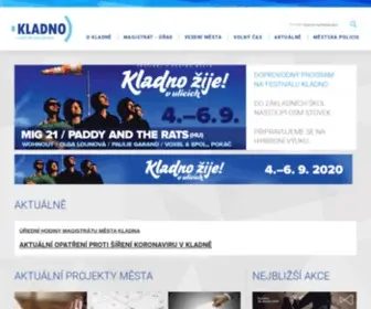 Mestokladno.cz(Hlavní stránka) Screenshot